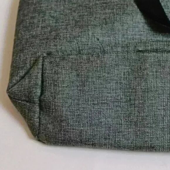 Gray Tote Bag with Black Handles - Picture 2 of 8